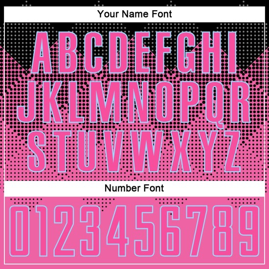 Custom Pink Black-LIght Blue Gradient Square Shape Sublimation Soccer Uniform Jersey Custom Pink Black-LIght Blue Gradient Square Shape Sublimation Soccer Uniform Jersey